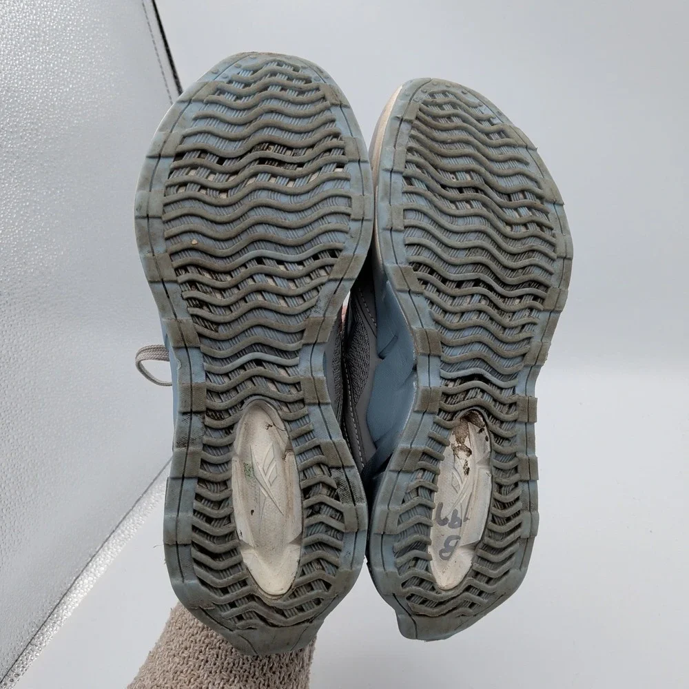 Reebok Zig Dynamica‎ 4 Womens Grey Blue Running Shoes Sneakers US 5.5 FFC0096069